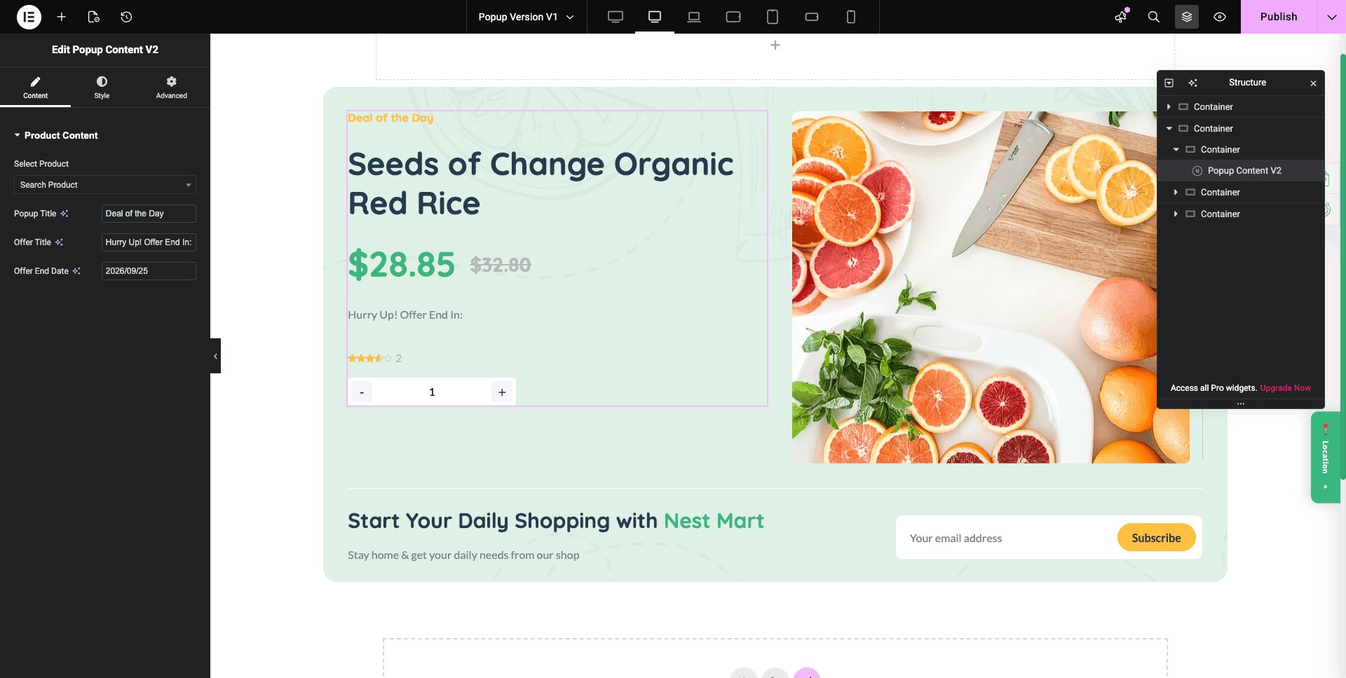 Popup Builder - Nest Theme
