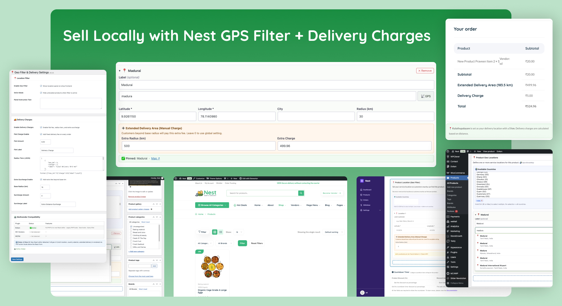 GPS Location Filter - Sell Locally with Nest